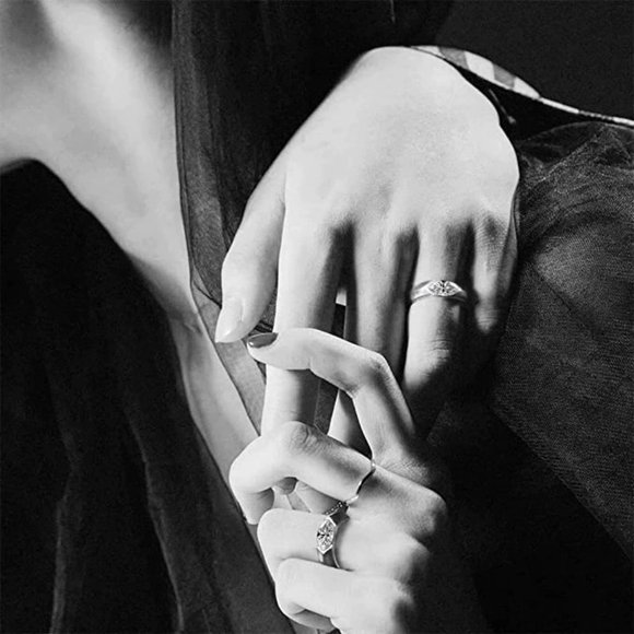 #Certified 1ct. t.w. Moissanite Diamond Unisex Marquis Cut Wedding Band Ring NEW - Picture 3 of 14